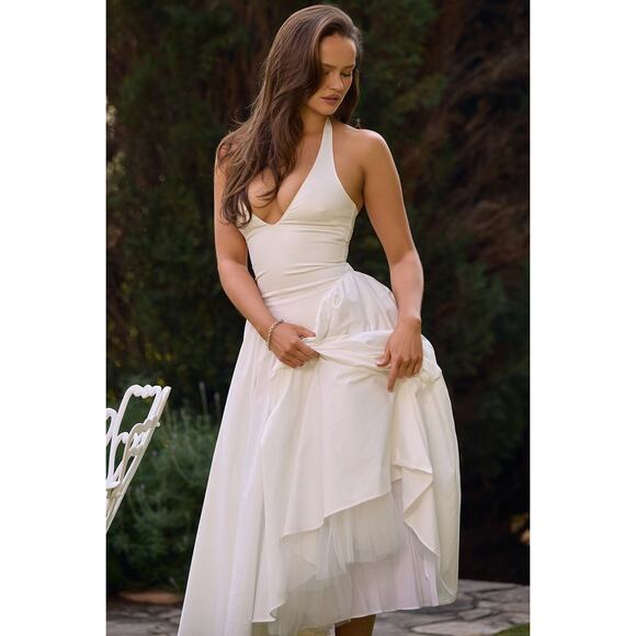 House Of CB Marilyn Cotton Halter Midi Sundress - XL-US 10-12 - Picture 6 of 8